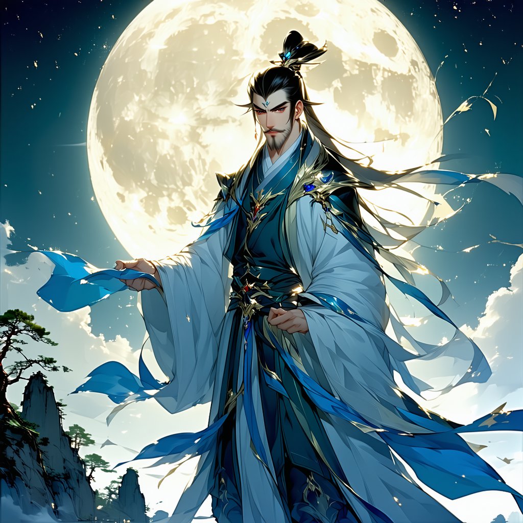 昨夜风开露井桃，未央前殿月轮高。 Poster