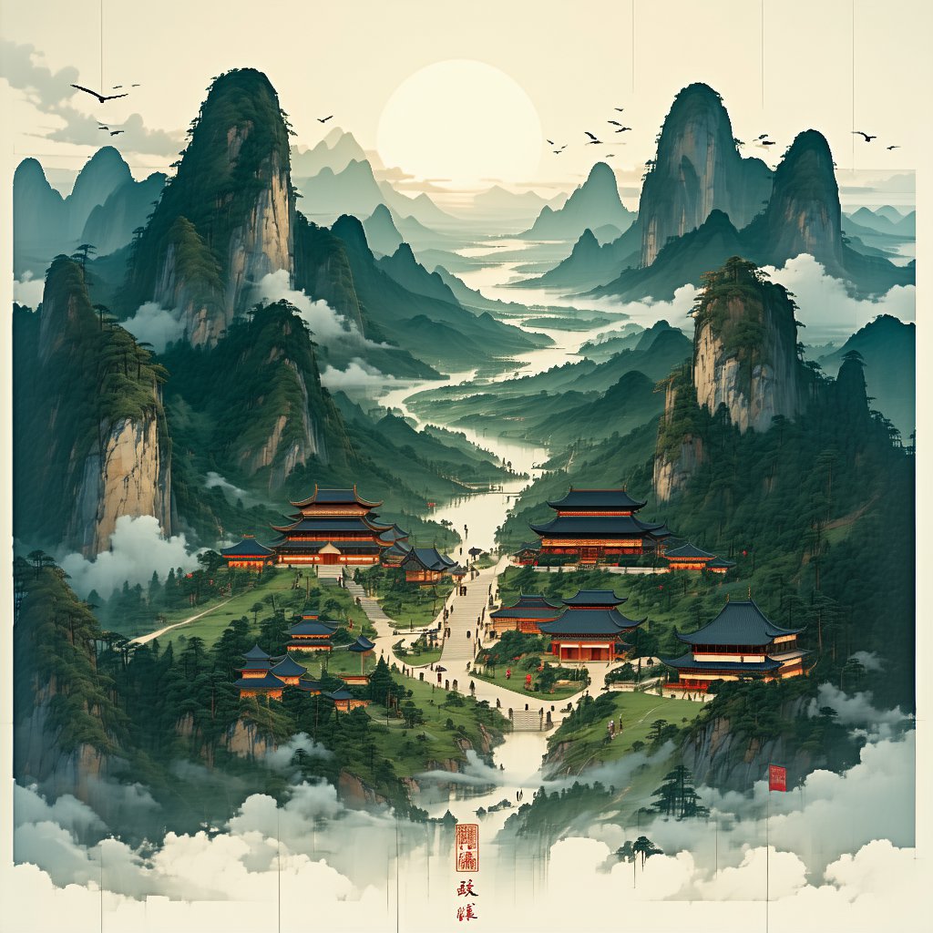 一寸丹心图报国，两行清泪为思亲。