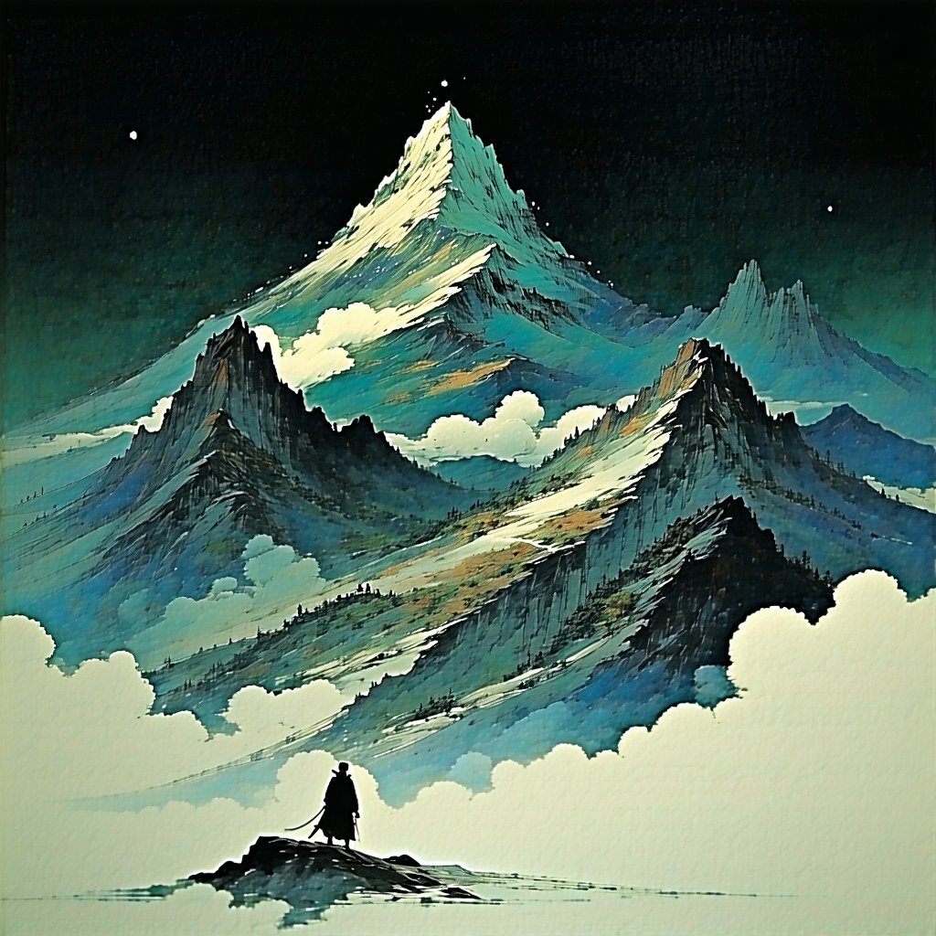 父耕原上田，子劚山下荒。