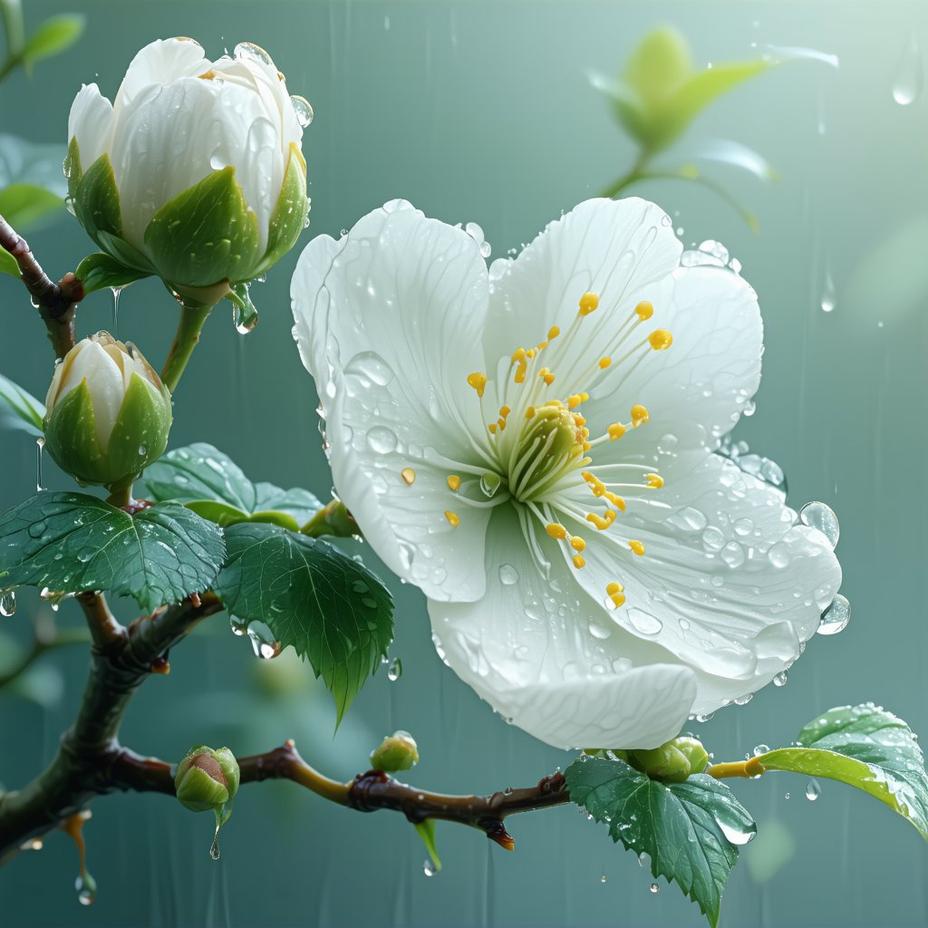 楼头残梦五更钟，花底离情三月雨。 Poster