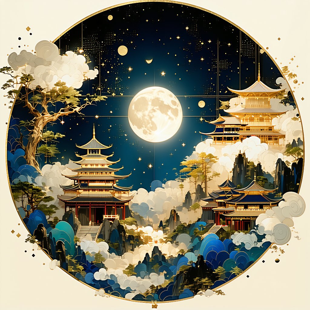 迟迟钟鼓初长夜，耿耿星河欲曙天。 Poster