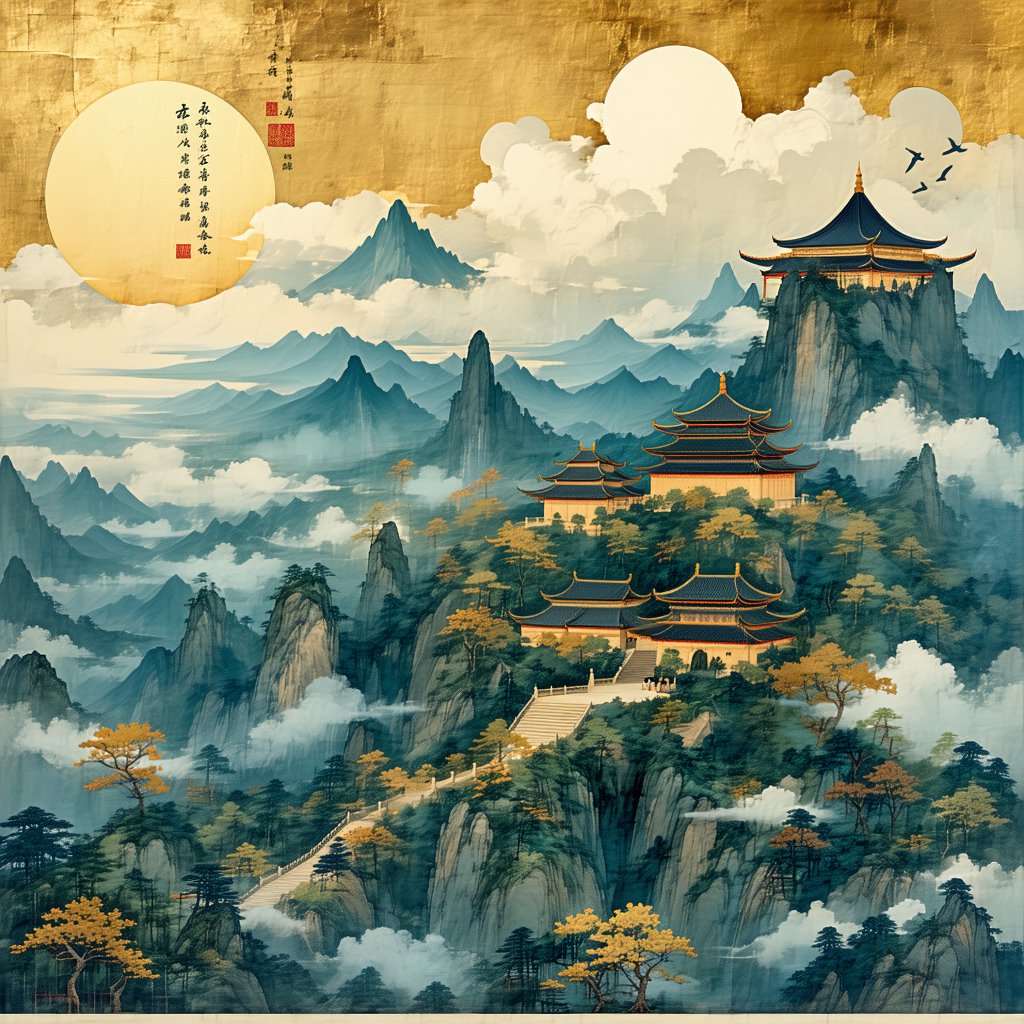 道人庭宇静，苔色连深竹。