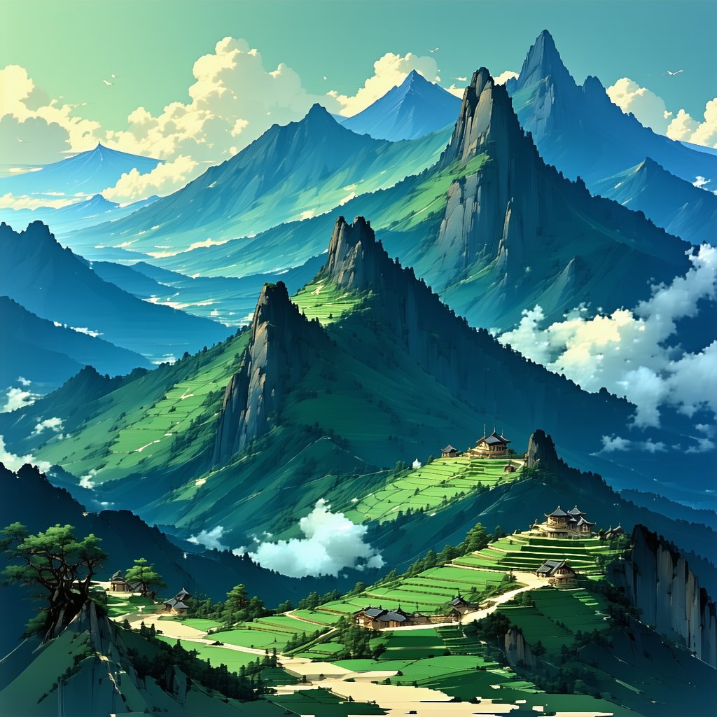 旧山松竹老，阻归程。 Poster