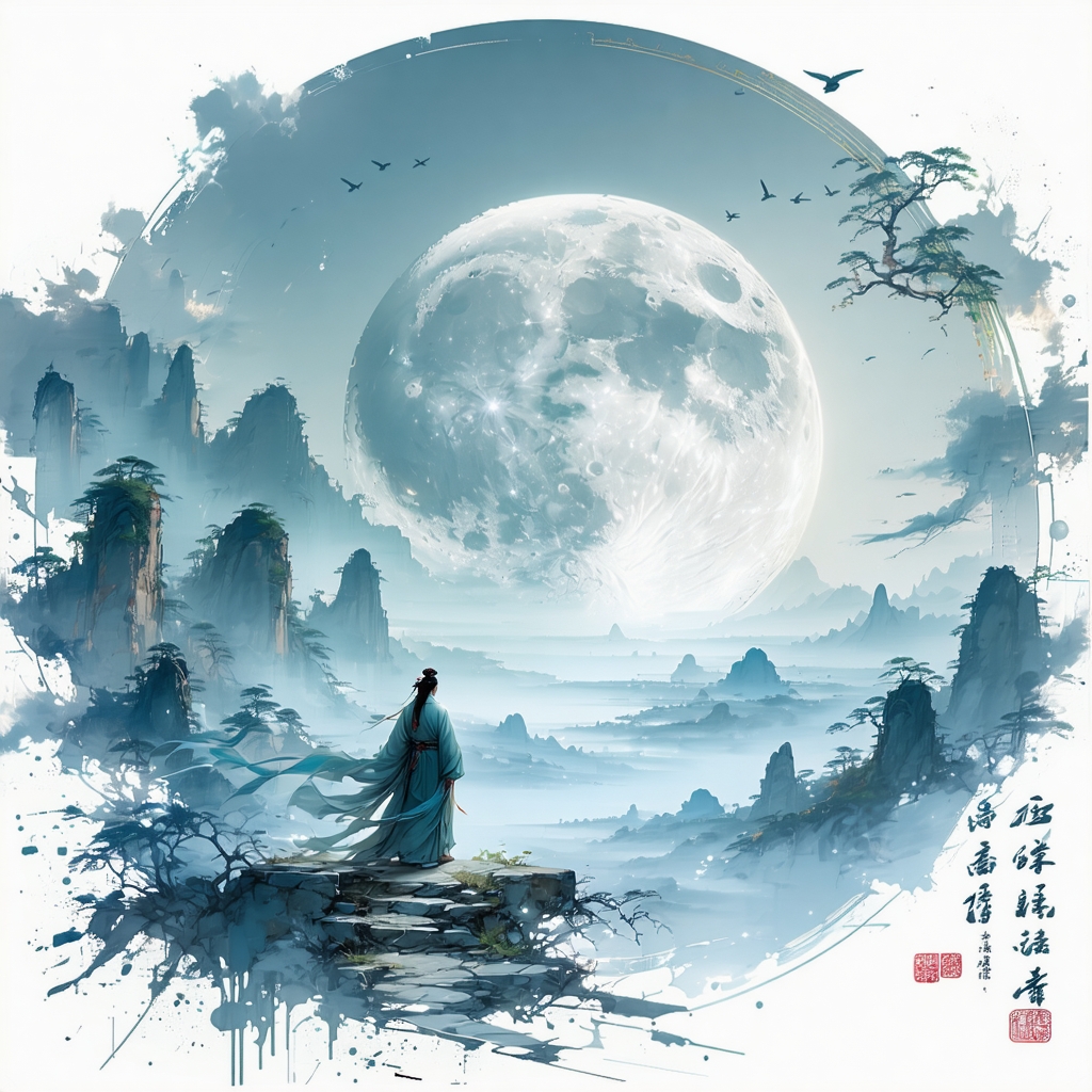 浮云一别后，流水十年间。 Poster