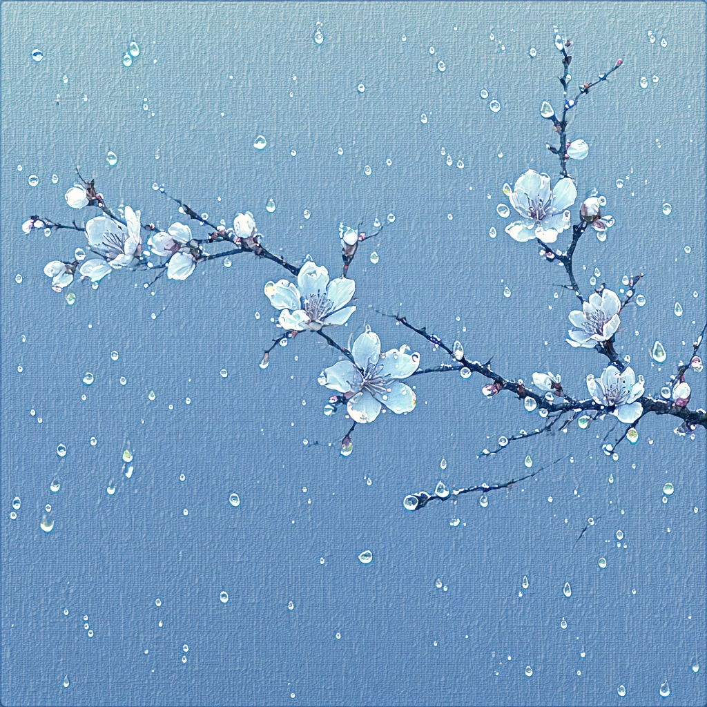 雨后寒轻，风前香软，春在梨花。 Poster