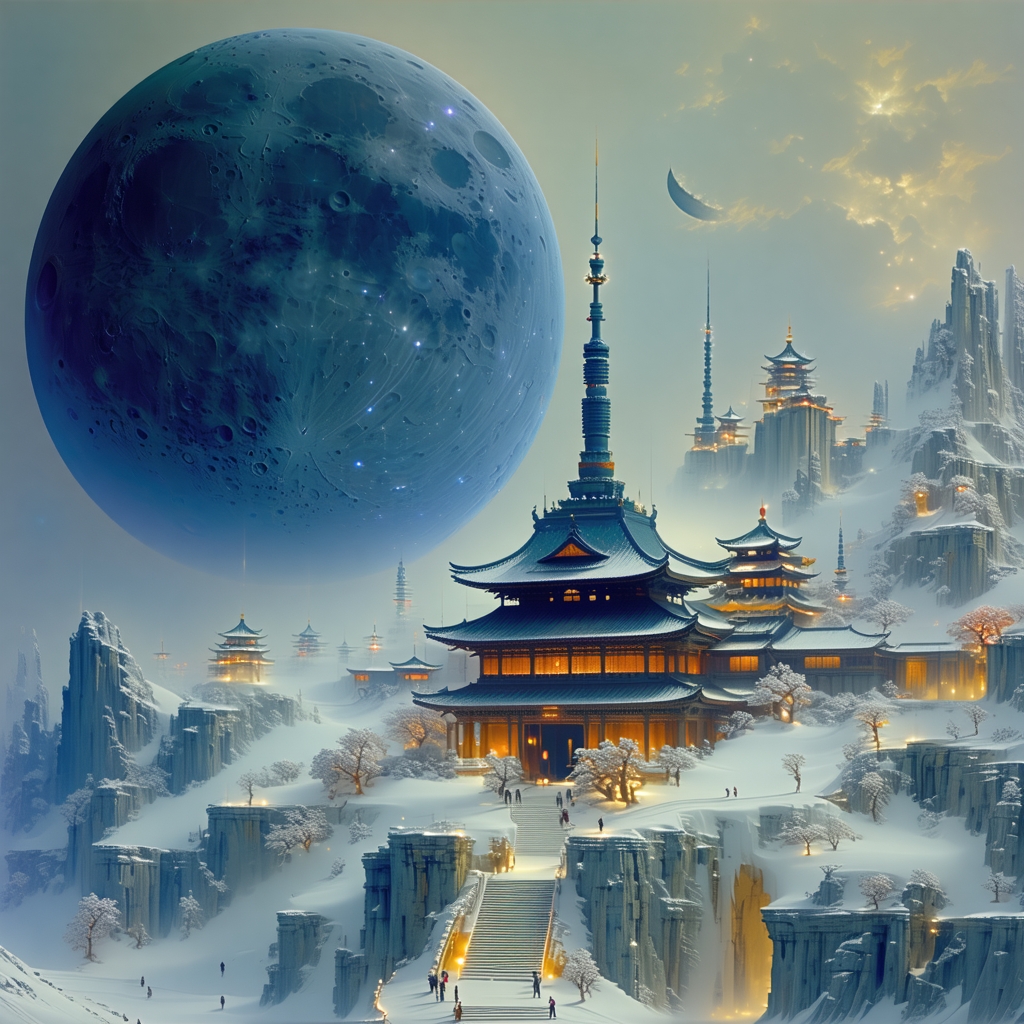 星垂平野阔，月涌大江流。 Poster