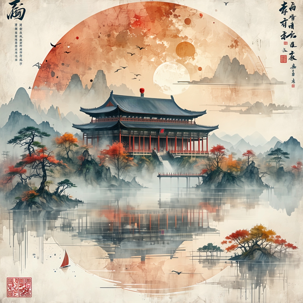 日照香炉生紫烟，遥看瀑布挂前川。