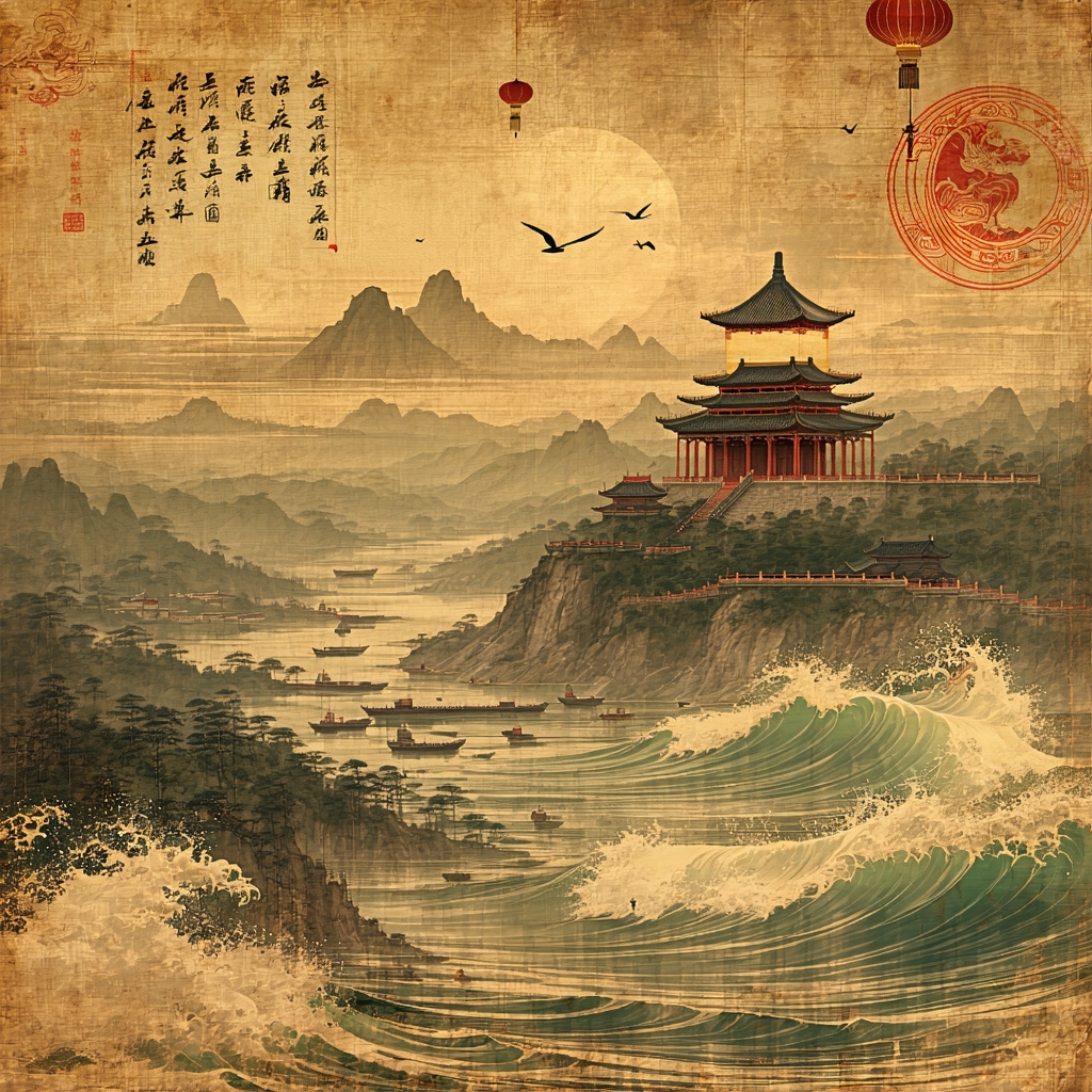 黄河落天走东海，万里写入胸怀间。