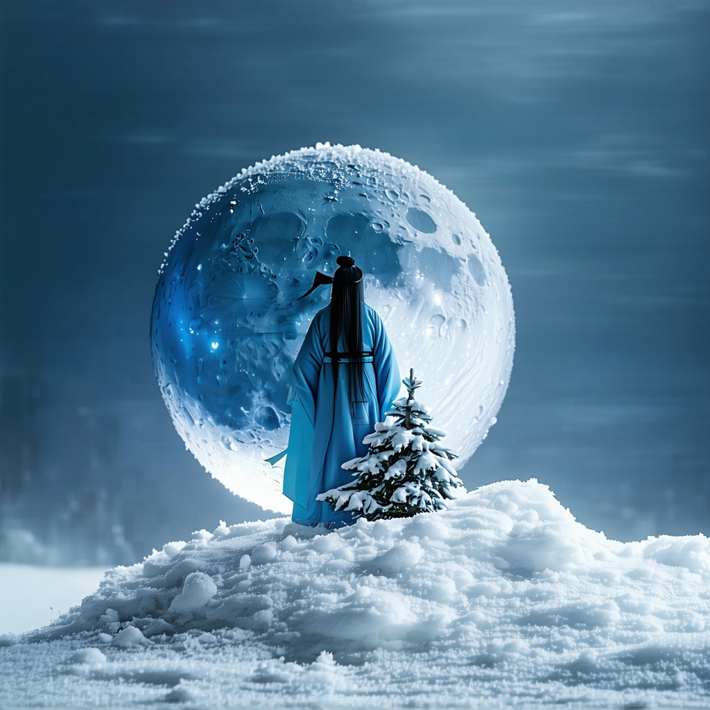 九衢雪小，千门月淡，元宵灯近。