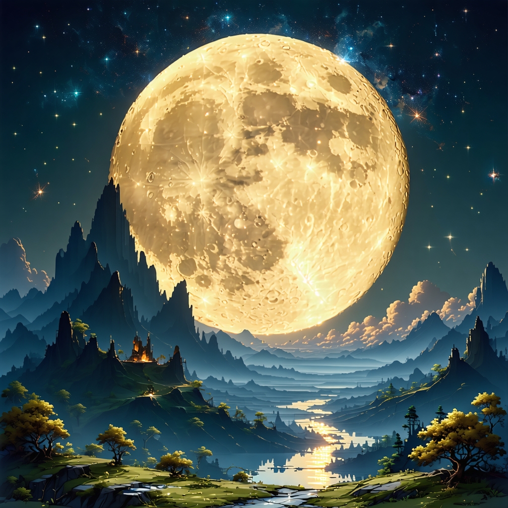 更深黄月落，夜久靥星稀。 Poster