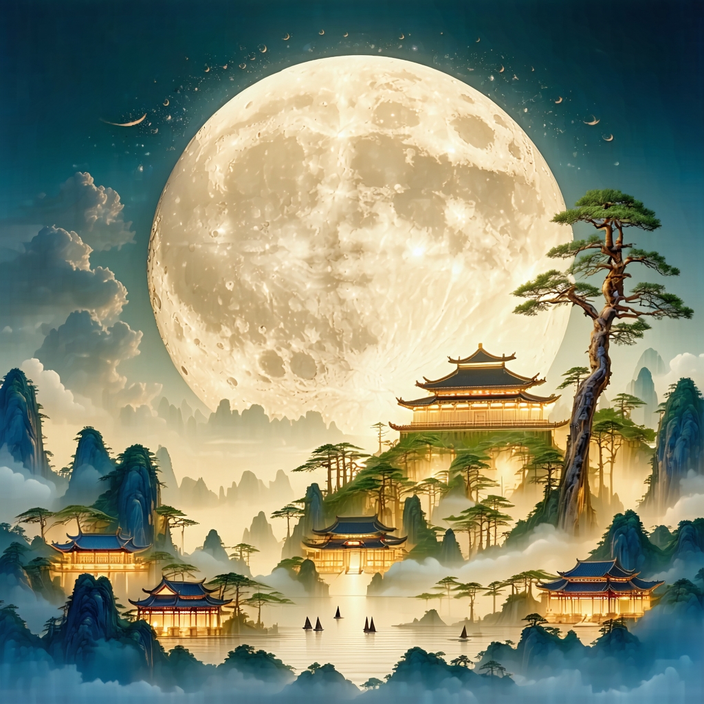 白日地中出，黄河天外来。