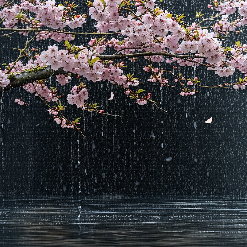 春雨断桥人不度，小舟撑出柳阴来。 Poster