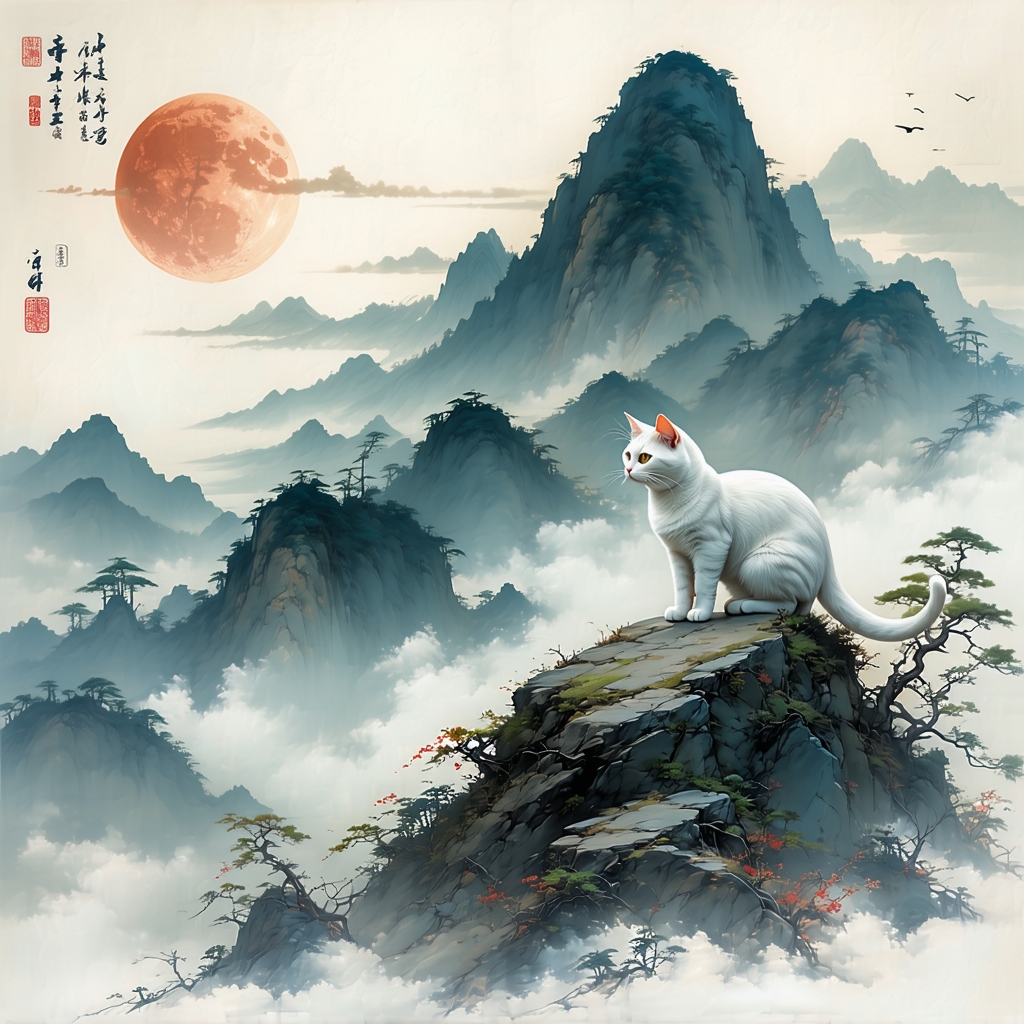 中山人予之猫，猫善捕鼠及鸡。