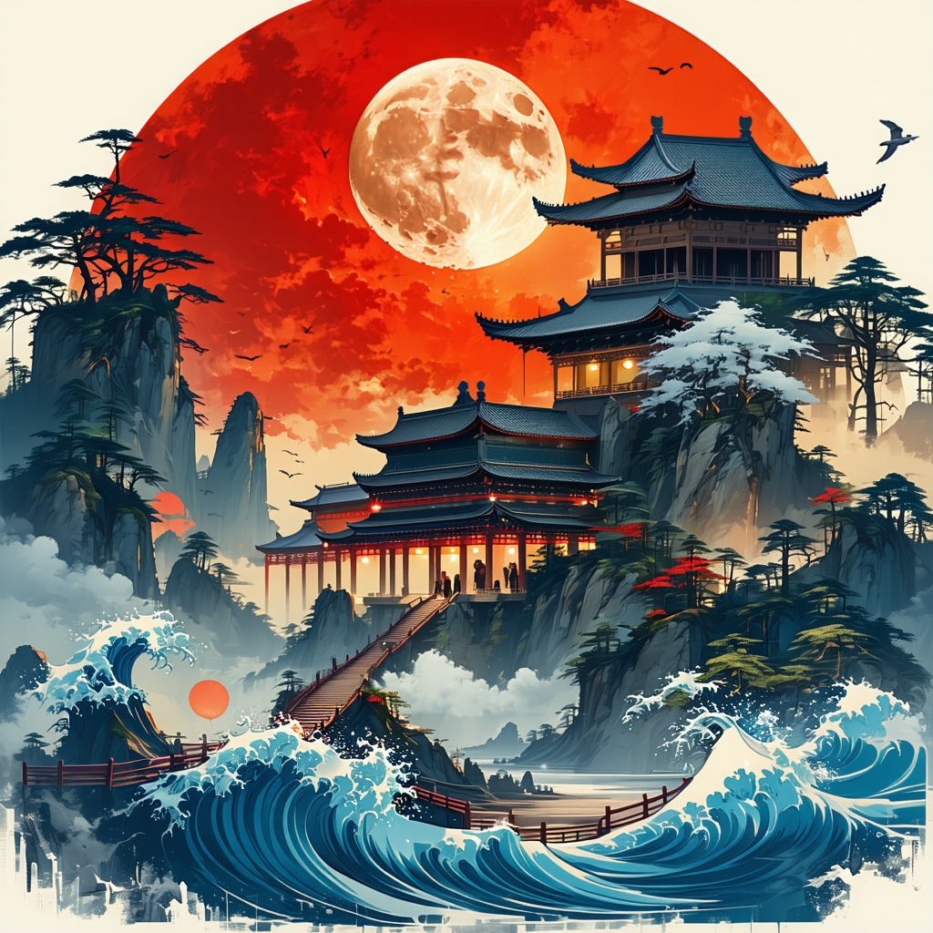 三十功名尘与土，八千里路云和月。 Poster