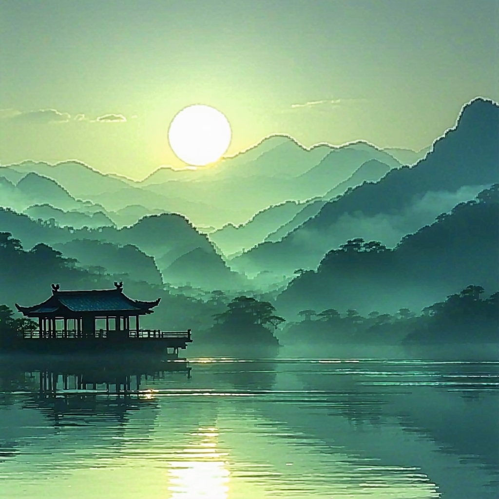 千里莺啼绿映红，水村山郭酒旗风。