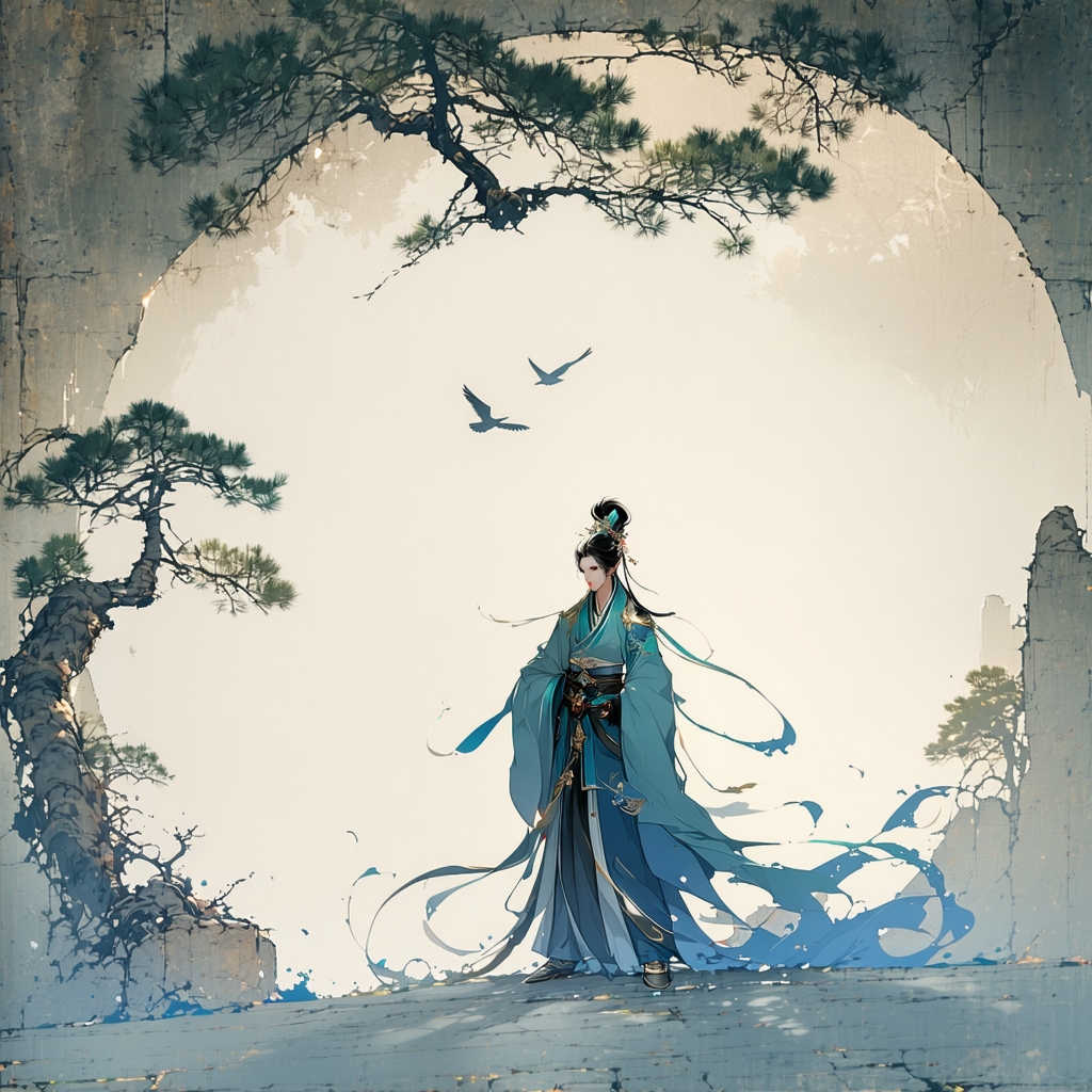 明月照相思，也得姮娥念我痴。 Poster