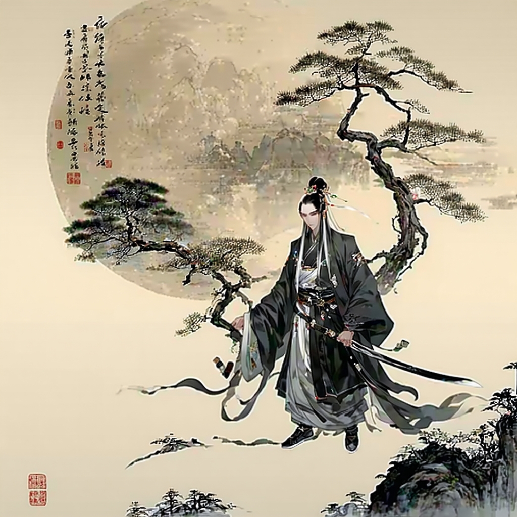 明月照相思，也得姮娥念我痴。