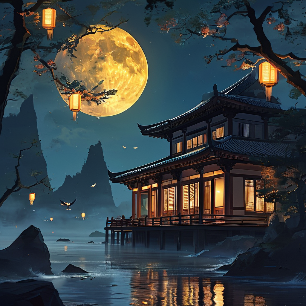 月傍苑楼灯影暗，风传阁道马蹄回。 Poster